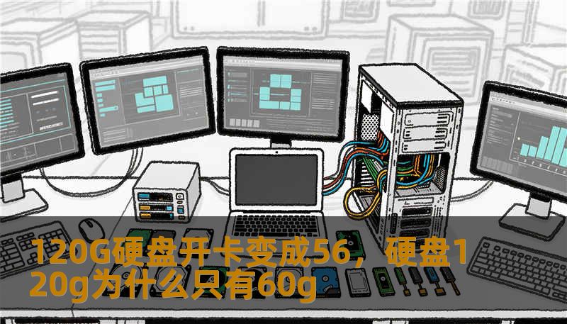 120G硬盘开卡变成56，硬盘120g为什么只有60g