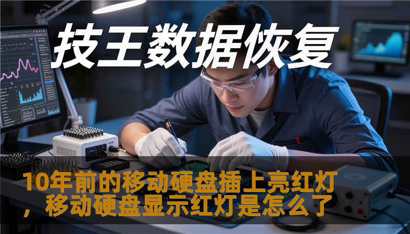 10年前的移动硬盘插上亮红灯，移动硬盘显示红灯是怎么了