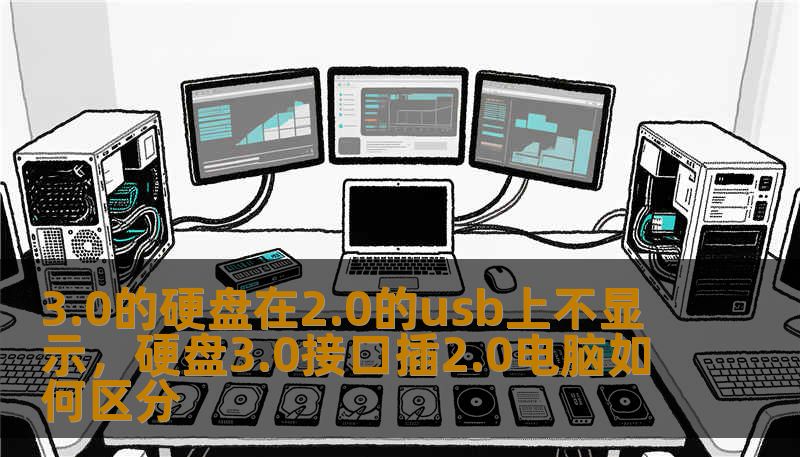3.0的硬盘在2.0的usb上不显示，硬盘3.0接口插2.0电脑如何区分