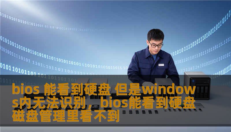 bios 能看到硬盘 但是windows内无法识别，bios能看到硬盘磁盘管理里看不到
