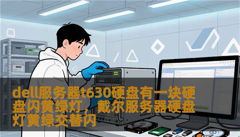 dell服务器t630硬盘有一块硬盘闪黄绿灯，戴尔服务器硬盘灯黄绿交替闪