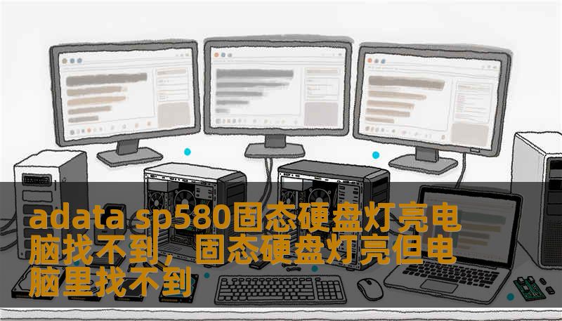 adata sp580固态硬盘灯亮电脑找不到，固态硬盘灯亮但电脑里找不到