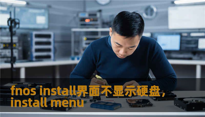 fnos install界面不显示硬盘，install menu