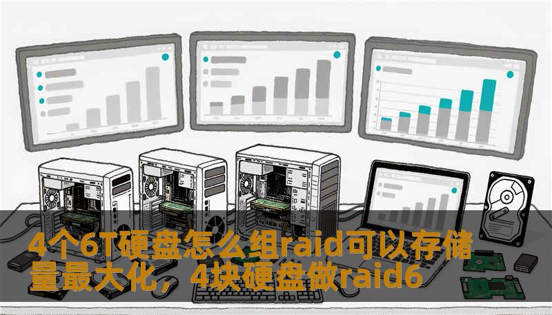 4个6T硬盘怎么组raid可以存储量最大化，4块硬盘做raid6