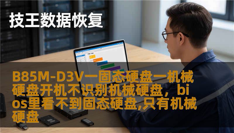 B85M-D3V一固态硬盘一机械硬盘开机不识别机械硬盘，bios里看不到固态硬盘,只有机械硬盘