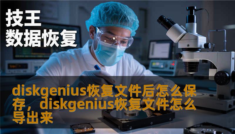 diskgenius恢复文件后怎么保存，diskgenius恢复文件怎么导出来