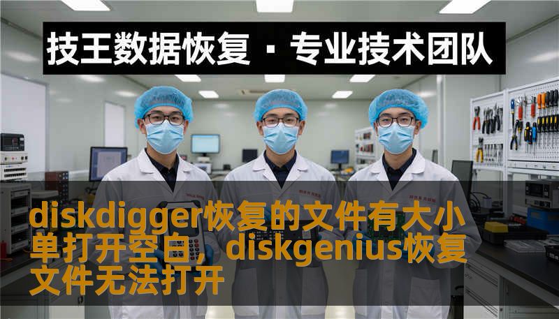 diskdigger恢复的文件有大小单打开空白，diskgenius恢复文件无法打开