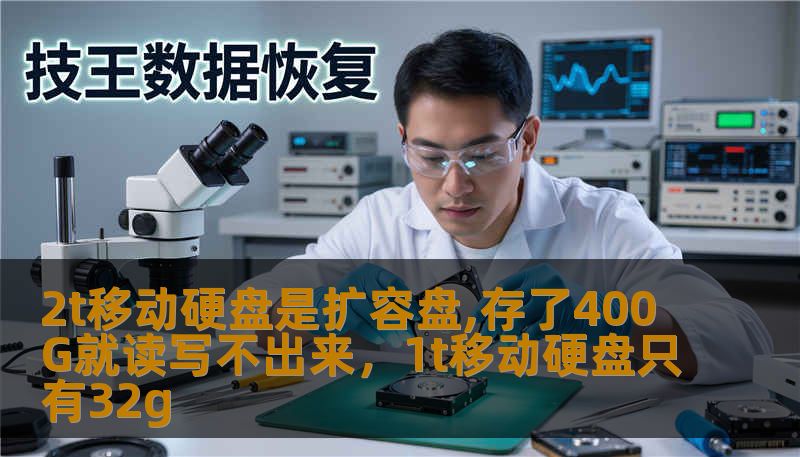 2t移动硬盘是扩容盘,存了400G就读写不出来，1t移动硬盘只有32g