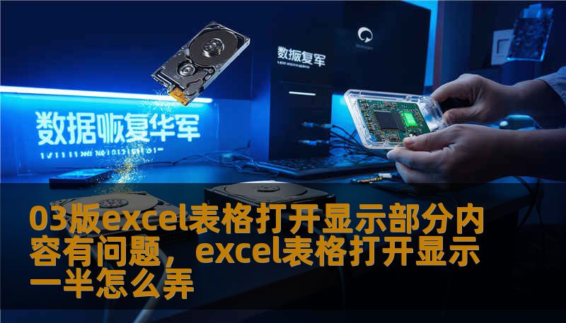 03版excel表格打开显示部分内容有问题，excel表格打开显示一半怎么弄
