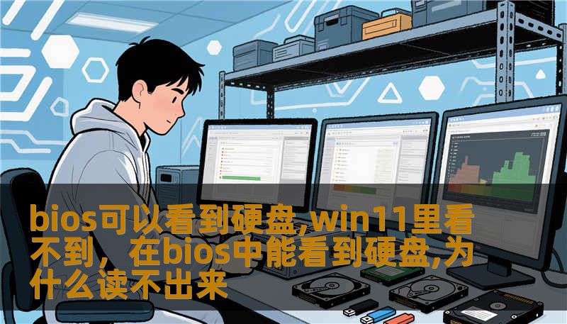 bios可以看到硬盘,win11里看不到，在bios中能看到硬盘,为什么读不出来