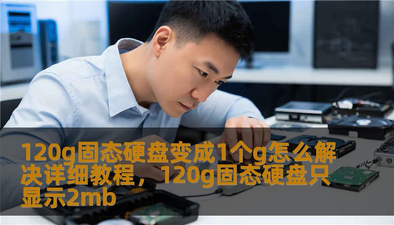 120g固态硬盘变成1个g怎么解决详细教程，120g固态硬盘只显示2mb