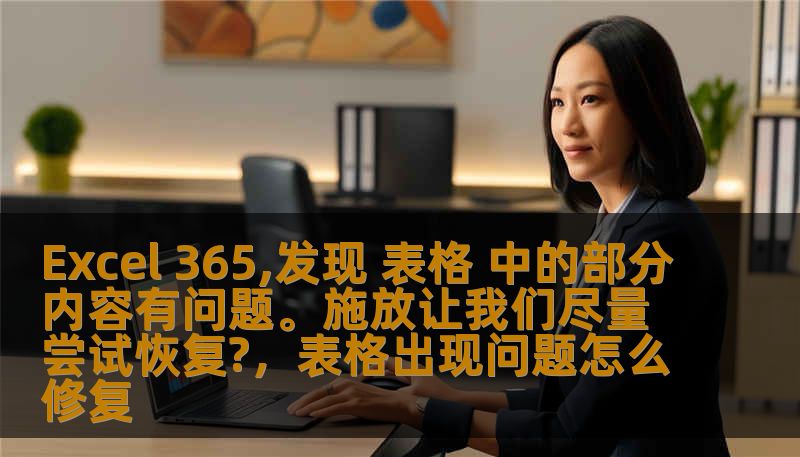 Excel 365,发现 表格 中的部分内容有问题。施放让我们尽量尝试恢复?，表格出现问题怎么修复