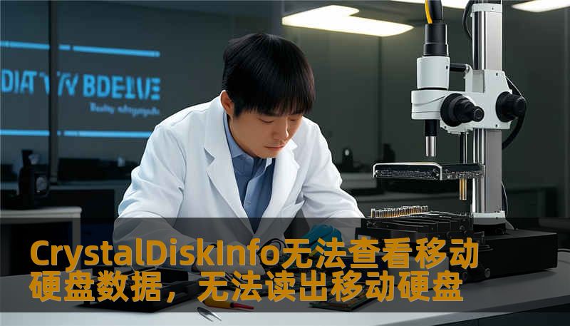 CrystalDiskInfo无法查看移动硬盘数据，无法读出移动硬盘