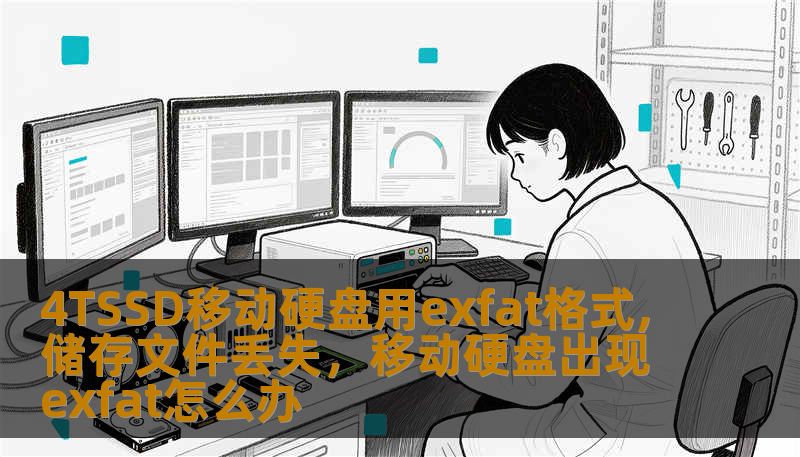 4TSSD移动硬盘用exfat格式,储存文件丢失，移动硬盘出现exfat怎么办