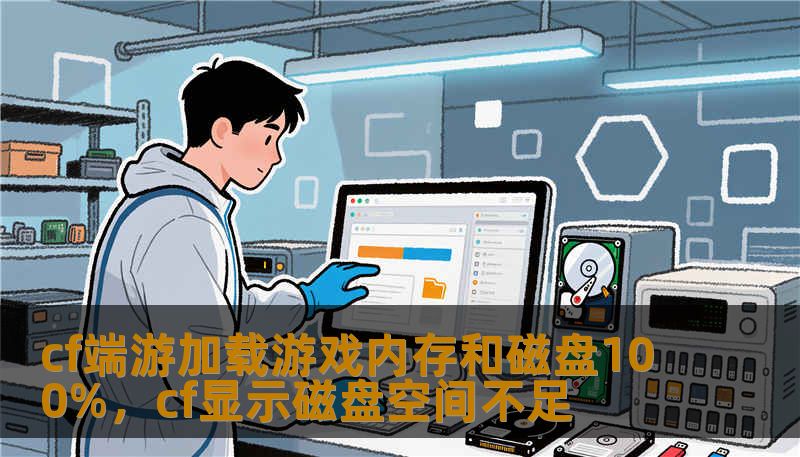 cf端游加载游戏内存和磁盘100%，cf显示磁盘空间不足