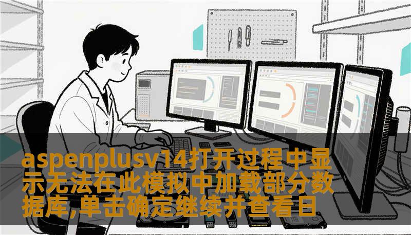 aspenplusv14打开过程中显示无法在此模拟中加载部分数据库,单击确定继续并查看日