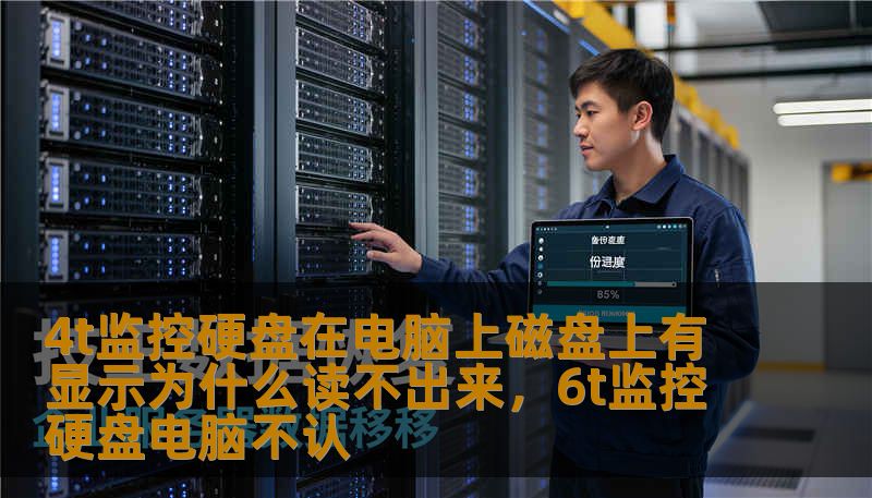 4t监控硬盘在电脑上磁盘上有显示为什么读不出来，6t监控硬盘电脑不认