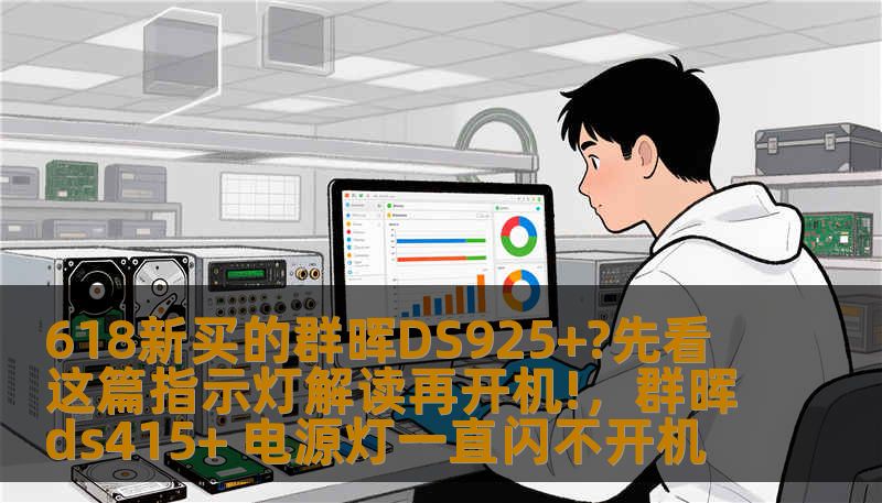 618新买的群晖DS925+?先看这篇指示灯解读再开机!，群晖ds415+ 电源灯一直闪不开机