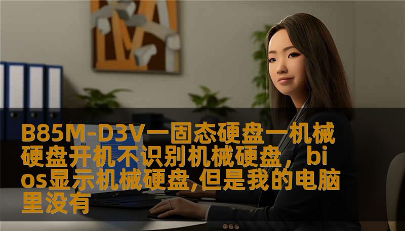 B85M-D3V一固态硬盘一机械硬盘开机不识别机械硬盘，bios显示机械硬盘,但是我的电脑里没有
