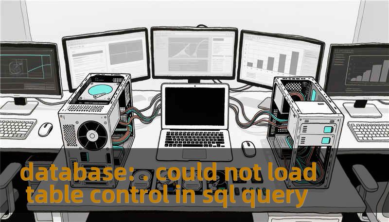 database: . could not load table control in sql query