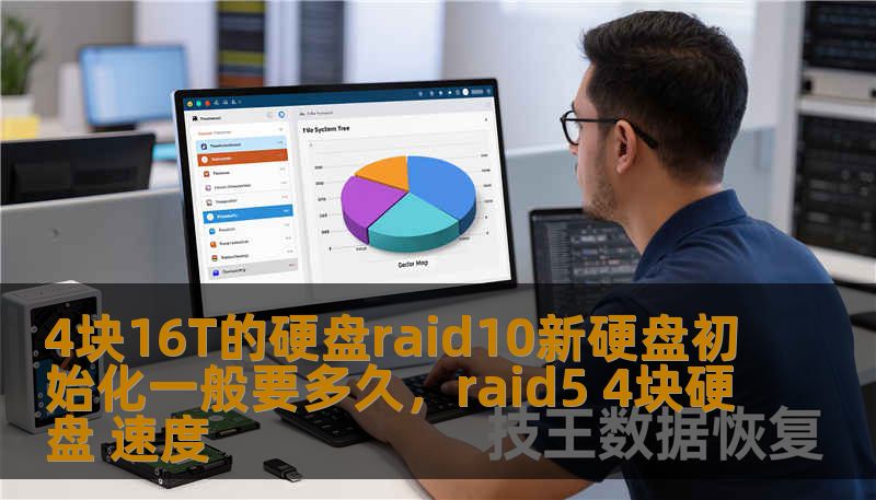 4块16T的硬盘raid10新硬盘初始化一般要多久，raid5 4块硬盘 速度