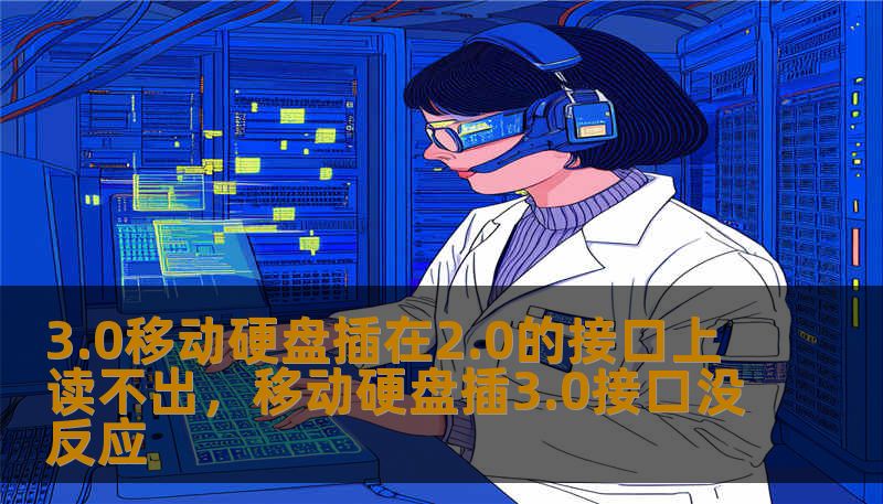 3.0移动硬盘插在2.0的接口上读不出，移动硬盘插3.0接口没反应