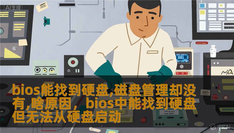 bios能找到硬盘,磁盘管理却没有,啥原因，bios中能找到硬盘但无法从硬盘启动