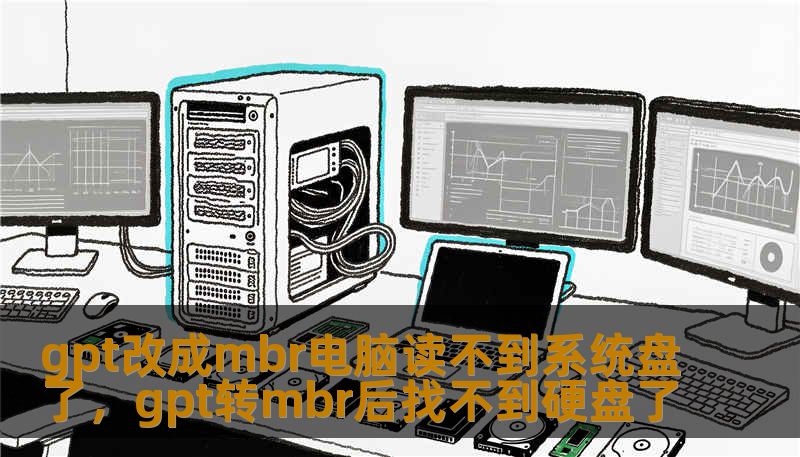 gpt改成mbr电脑读不到系统盘了，gpt转mbr后找不到硬盘了