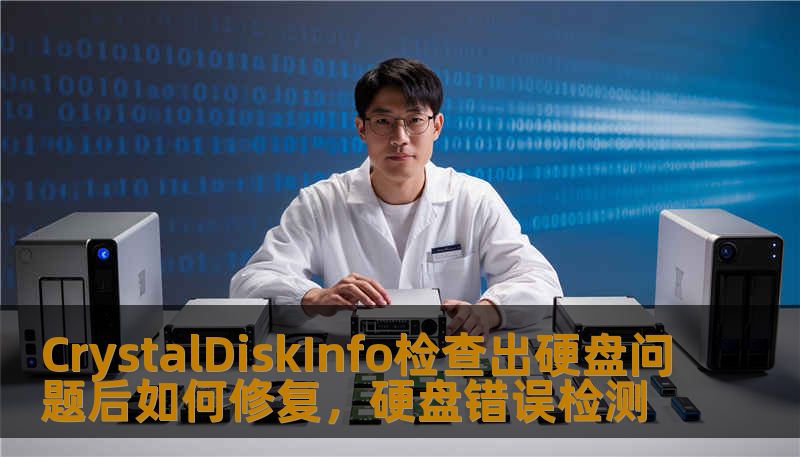 CrystalDiskInfo检查出硬盘问题后如何修复，硬盘错误检测