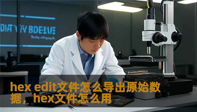 hex edit文件怎么导出原始数据，hex文件怎么用