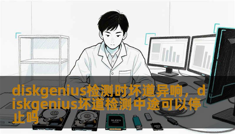 diskgenius检测时坏道异响，diskgenius坏道检测中途可以停止吗