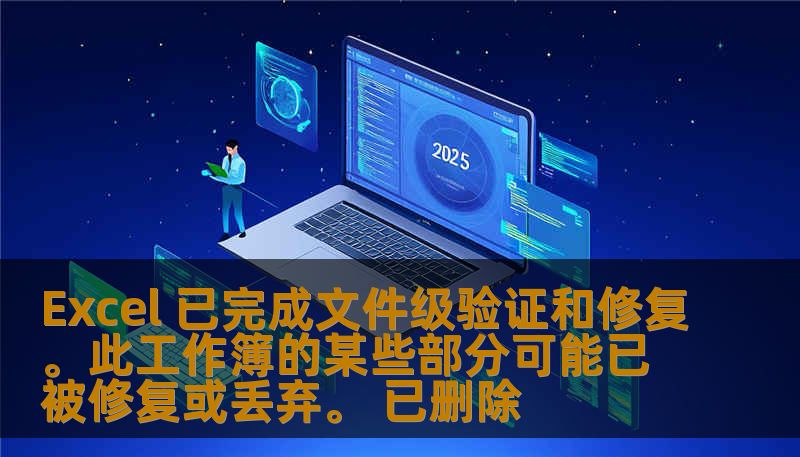 Excel 已完成文件级验证和修复。此工作簿的某些部分可能已被修复或丢弃。 已删除