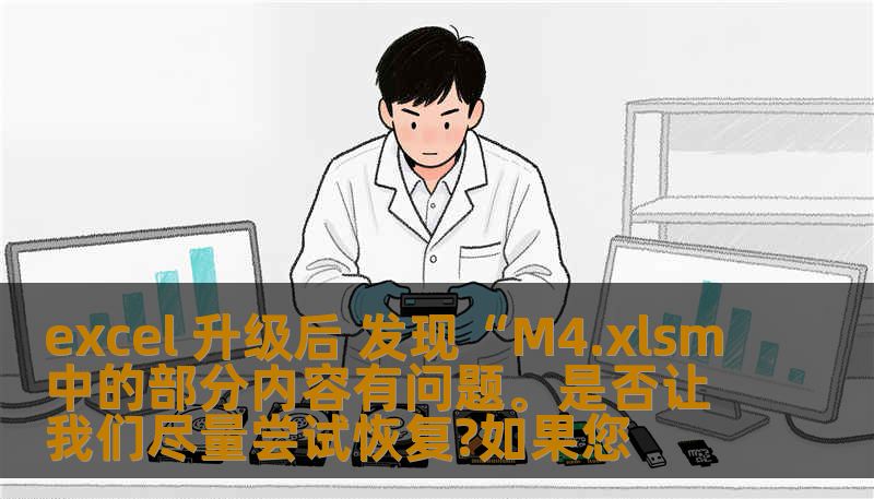excel 升级后 发现“M4.xlsm中的部分内容有问题。是否让我们尽量尝试恢复?如果您