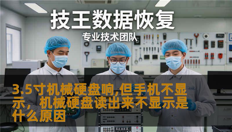 3.5寸机械硬盘响,但手机不显示，机械硬盘读出来不显示是什么原因