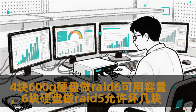 4块600g硬盘做raid6可用容量，6块硬盘做raid5允许坏几块