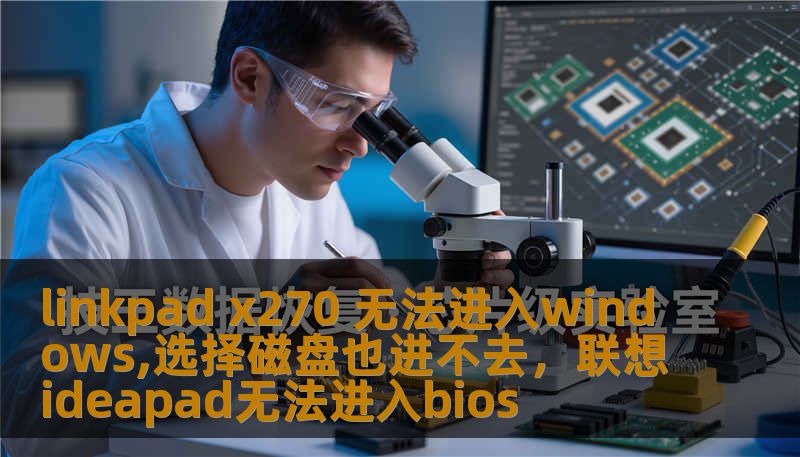 linkpad x270 无法进入windows,选择磁盘也进不去，联想ideapad无法进入bios