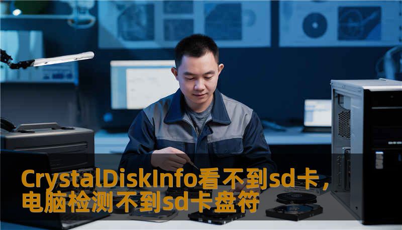 CrystalDiskInfo看不到sd卡，电脑检测不到sd卡盘符