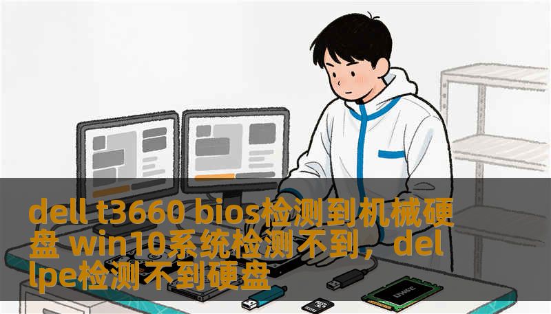 dell t3660 bios检测到机械硬盘 win10系统检测不到，dellpe检测不到硬盘