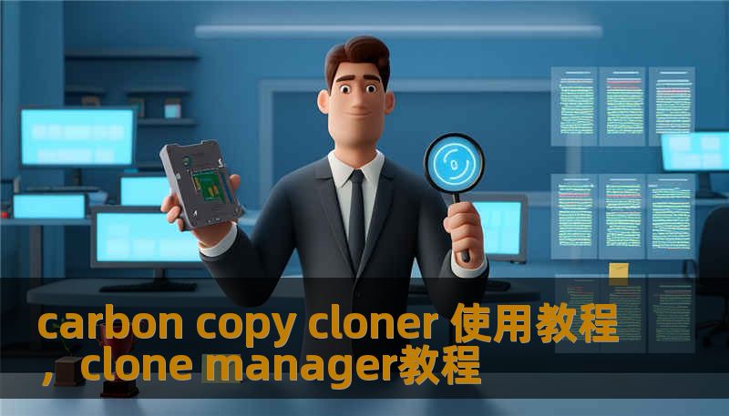 carbon copy cloner 使用教程，clone manager教程