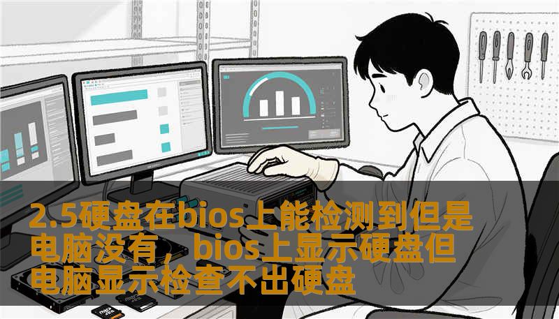 2.5硬盘在bios上能检测到但是电脑没有，bios上显示硬盘但电脑显示检查不出硬盘