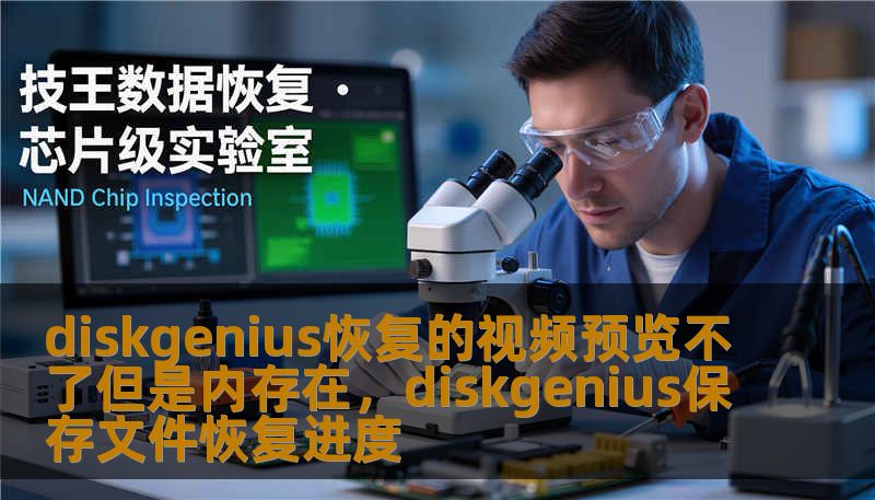 diskgenius恢复的视频预览不了但是内存在，diskgenius保存文件恢复进度