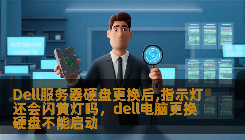 Dell服务器硬盘更换后,指示灯还会闪黄灯吗，dell电脑更换硬盘不能启动