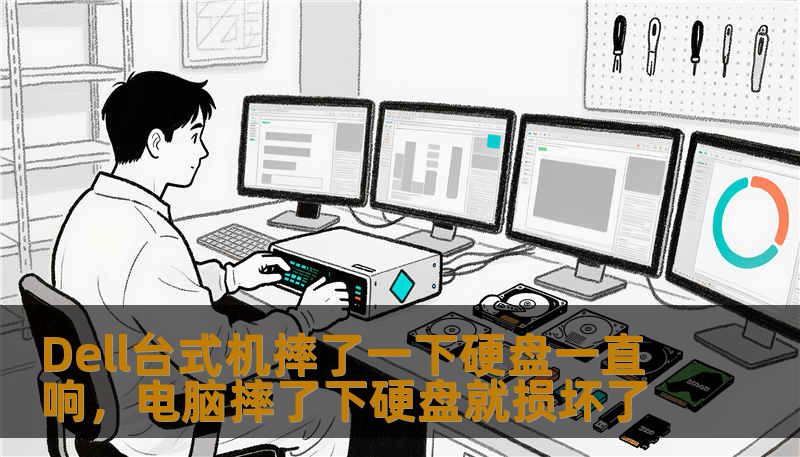 Dell台式机摔了一下硬盘一直响，电脑摔了下硬盘就损坏了