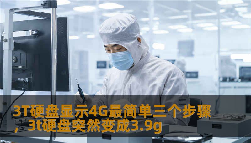 3T硬盘显示4G最简单三个步骤，3t硬盘突然变成3.9g