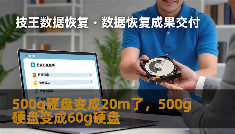 500g硬盘变成20m了，500g硬盘变成60g硬盘