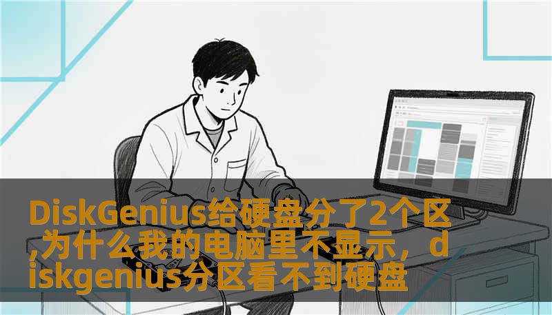 DiskGenius给硬盘分了2个区,为什么我的电脑里不显示，diskgenius分区看不到硬盘