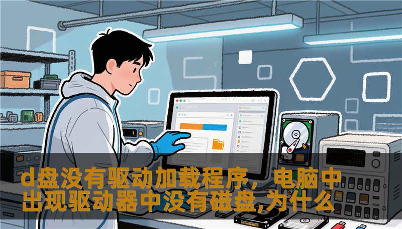 d盘没有驱动加载程序，电脑中出现驱动器中没有磁盘,为什么