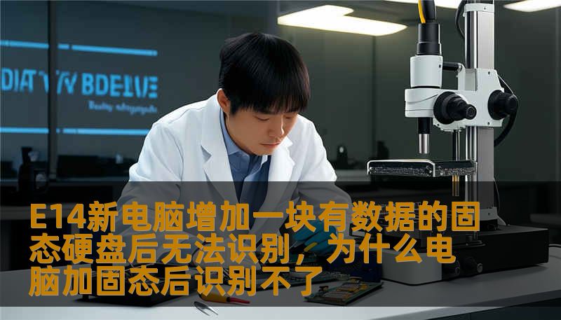 E14新电脑增加一块有数据的固态硬盘后无法识别，为什么电脑加固态后识别不了