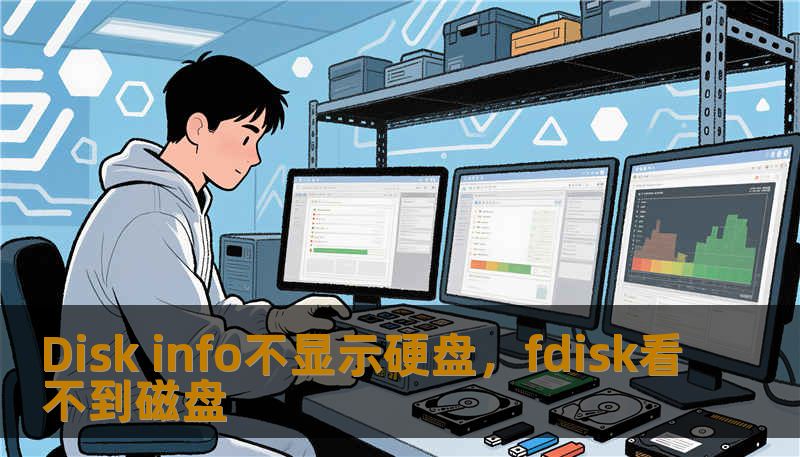 Disk info不显示硬盘，fdisk看不到磁盘