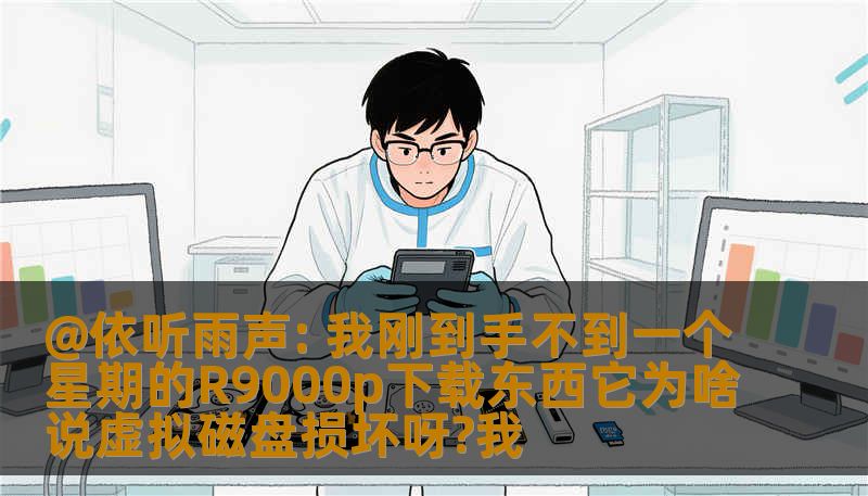 @依听雨声: 我刚到手不到一个星期的R9000p下载东西它为啥说虚拟磁盘损坏呀?我